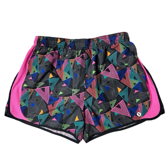 Xersion Youth Running Shorts Sz XL (16) Geometric Pattern Adjustable Waist Lined - Picture 1 of 3